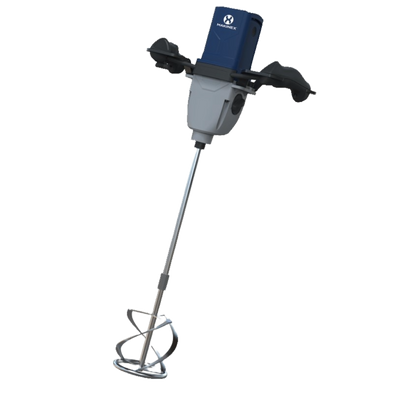 Makinex MS-20 Mixer 1450W with mixing paddle for blending epoxy, grout, mortar, adhesives, self-levelling compounds, and other construction materials with consistent mixing performance