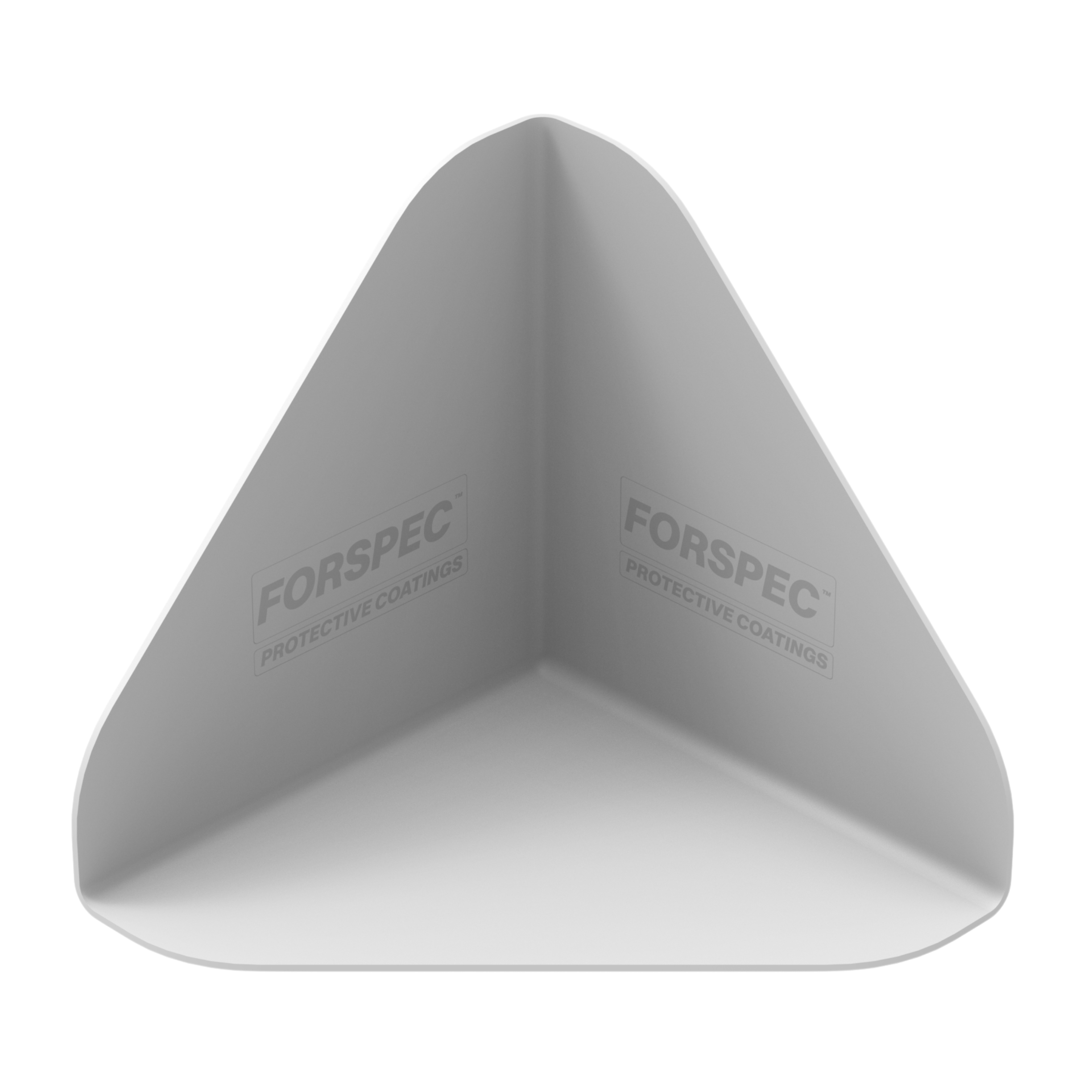 Factory-made Polyfin PVC internal corner for waterproof membrane wall and floor junctions.