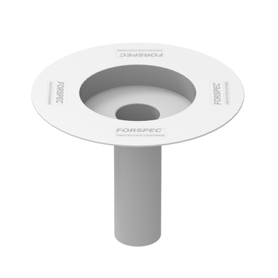 Polyfin prefabricated drain pipe compatible with waterproof membrane systems for roof and balcony drainage.