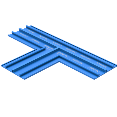 PREBAR PVC Waterstop T-Piece External 150mm factory-fabricated fitting for creating watertight three-way intersections in concrete construction joints.