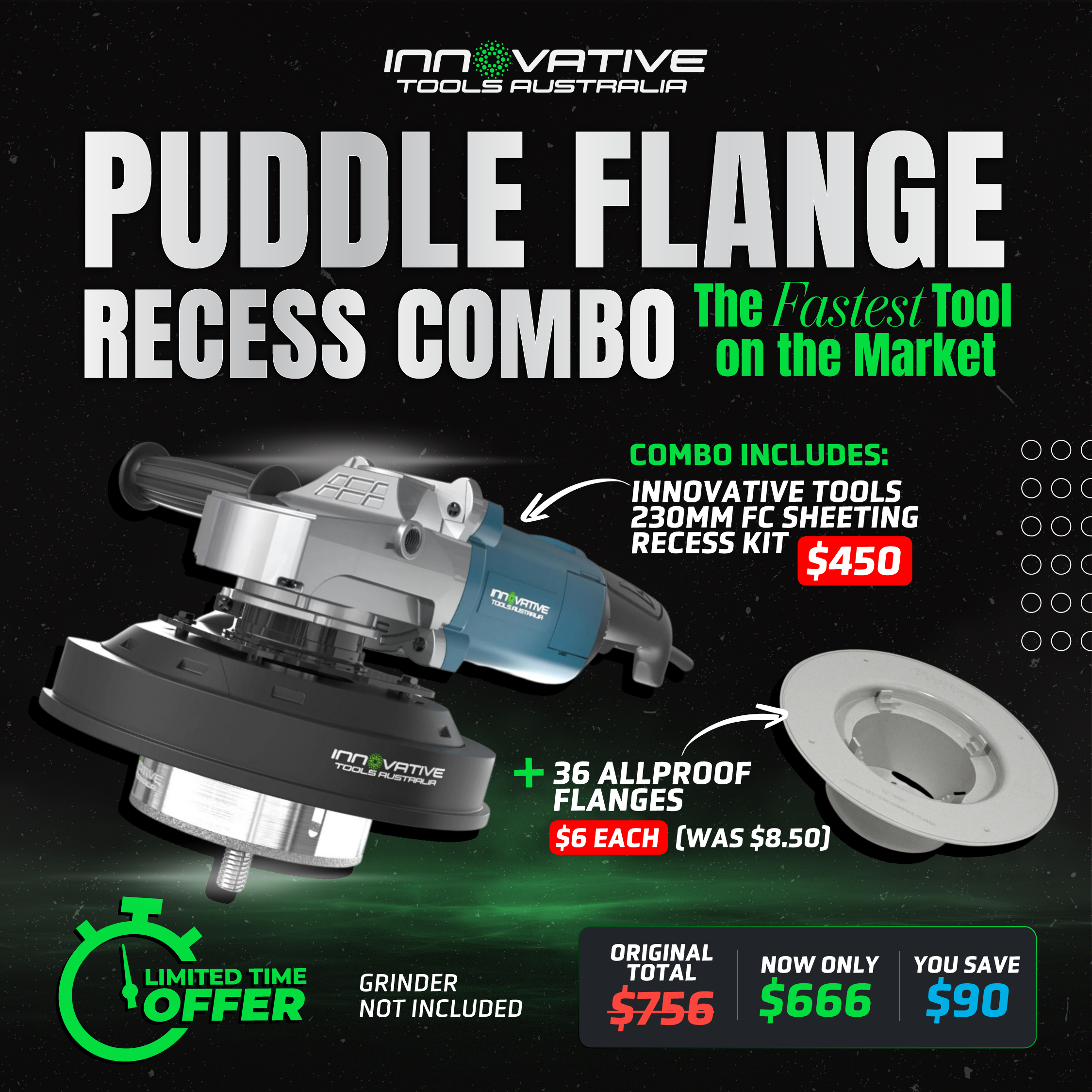 Puddle Flange Recess Combo
