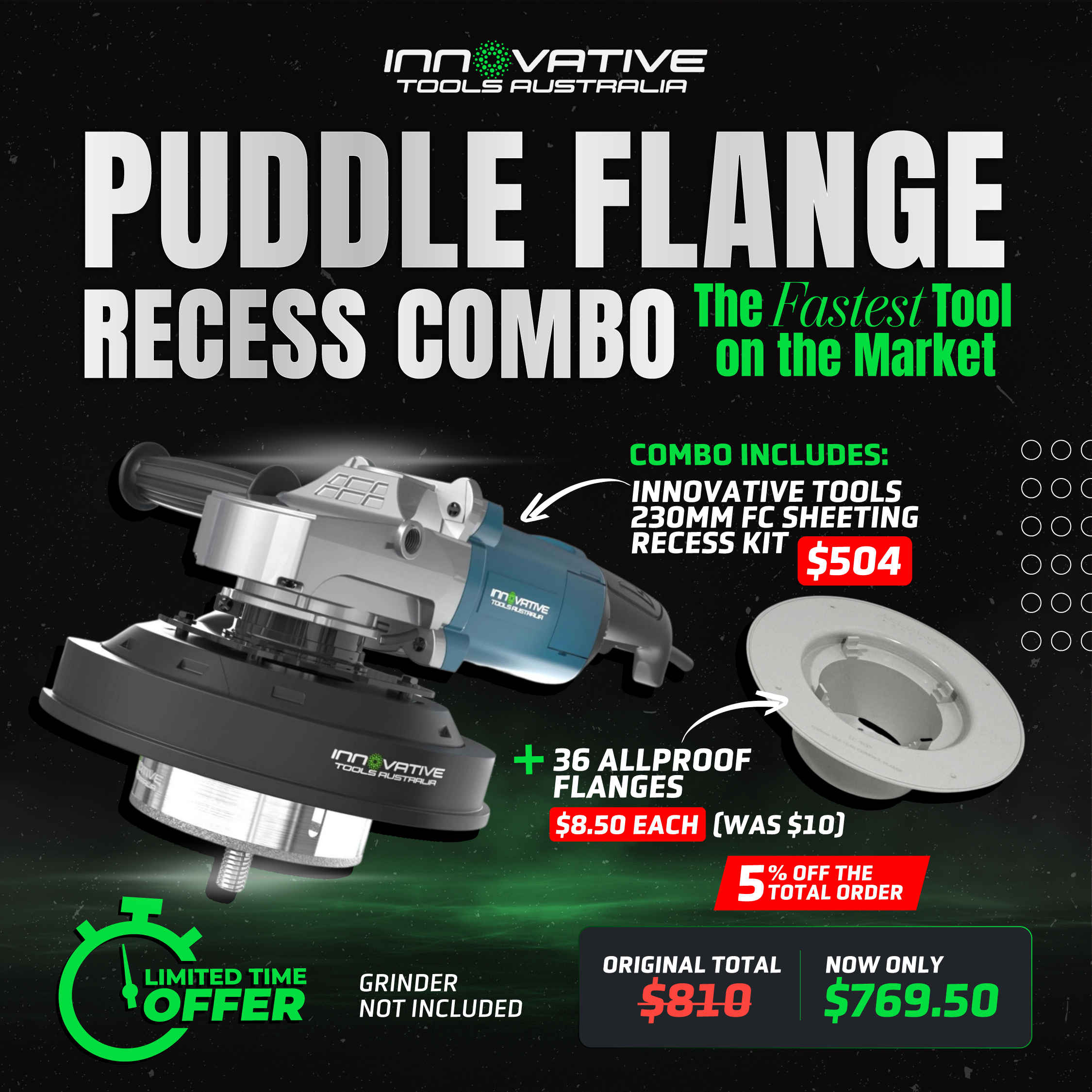 Fc sheeting puddle Flange Recess combo 