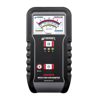 Tramex CME5 Concrete Moisture Meter for non-destructive moisture testing of concrete floors and screeds, providing fast and accurate moisture readings.