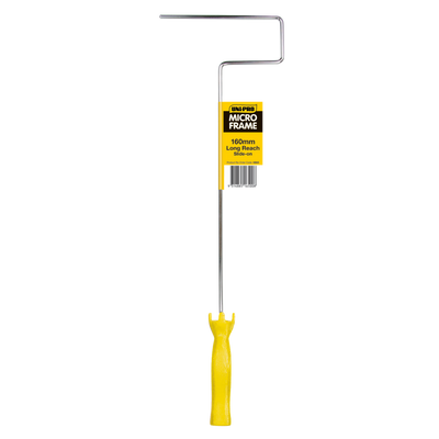 UNI PRO 160mm Long Reach Mini Roller Frame for 160mm slide-on mini roller covers, ideal for painting, waterproofing, epoxy coatings and reaching tight or elevated areas.