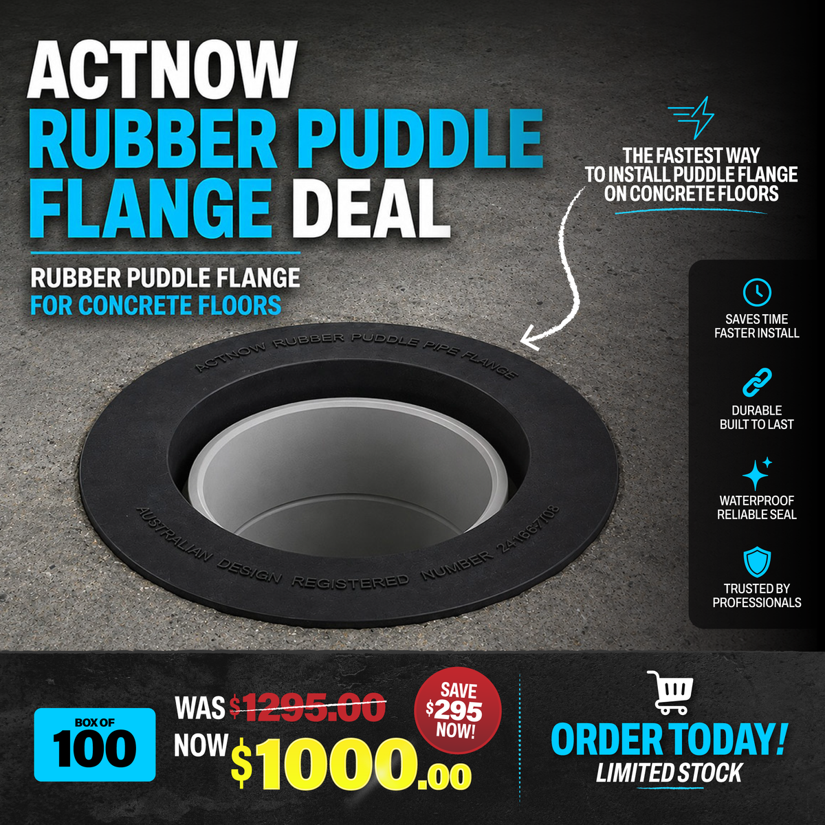 ActNow rubber flange range