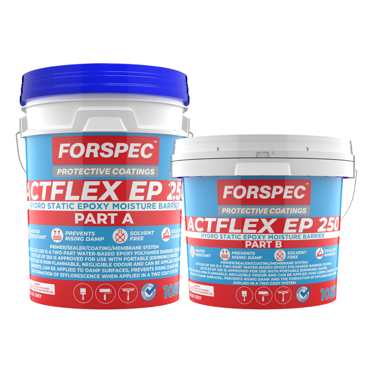 ACTFLEX EP 250 Hydrostatic Epoxy Primer Part A and Part B set