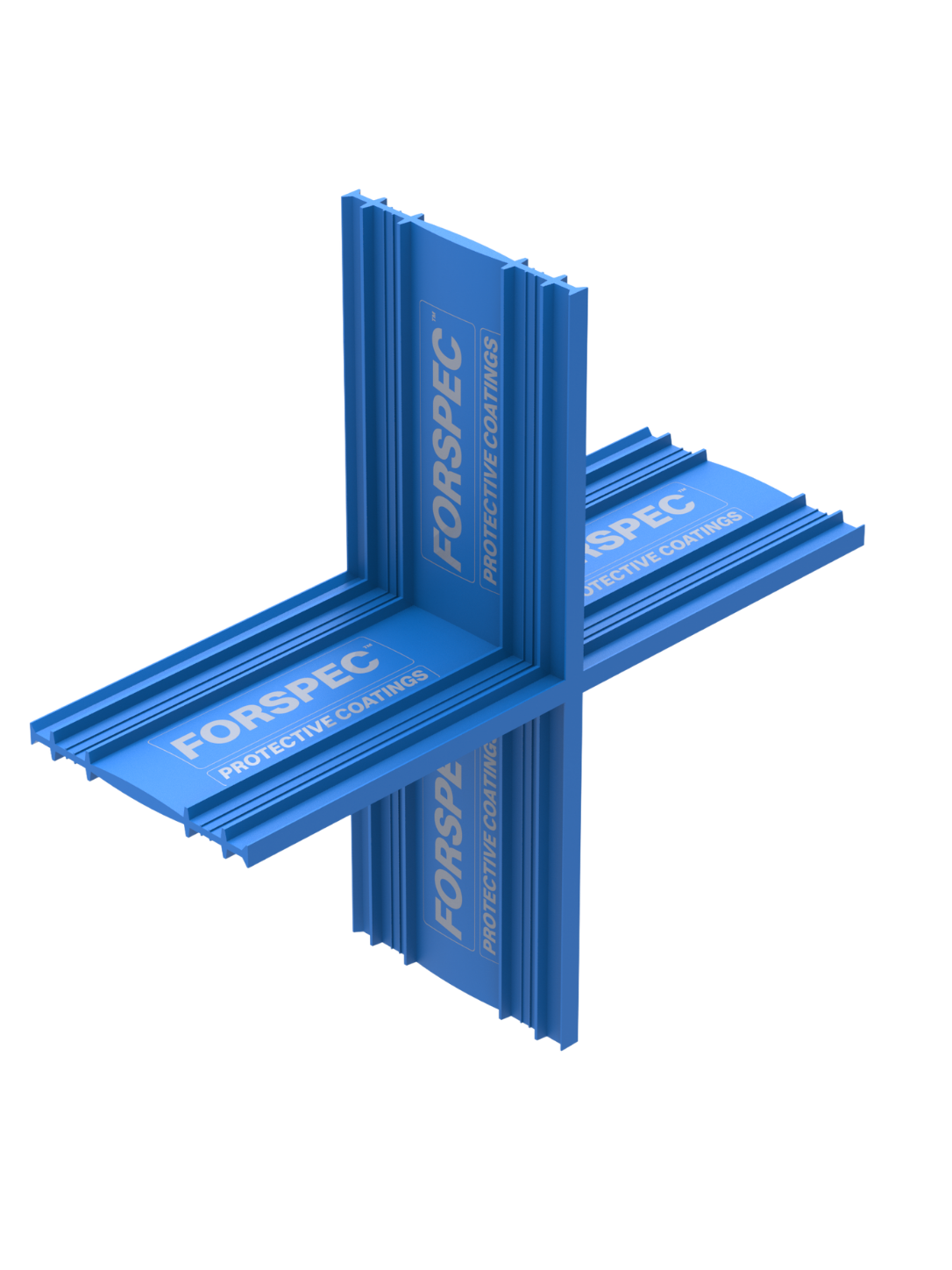PREBAR PVC Waterstop Cross Piece Internal 150mm factory-fabricated four-way PVC junction for internal concrete intersections, designed for reliable watertight waterproof detailing.