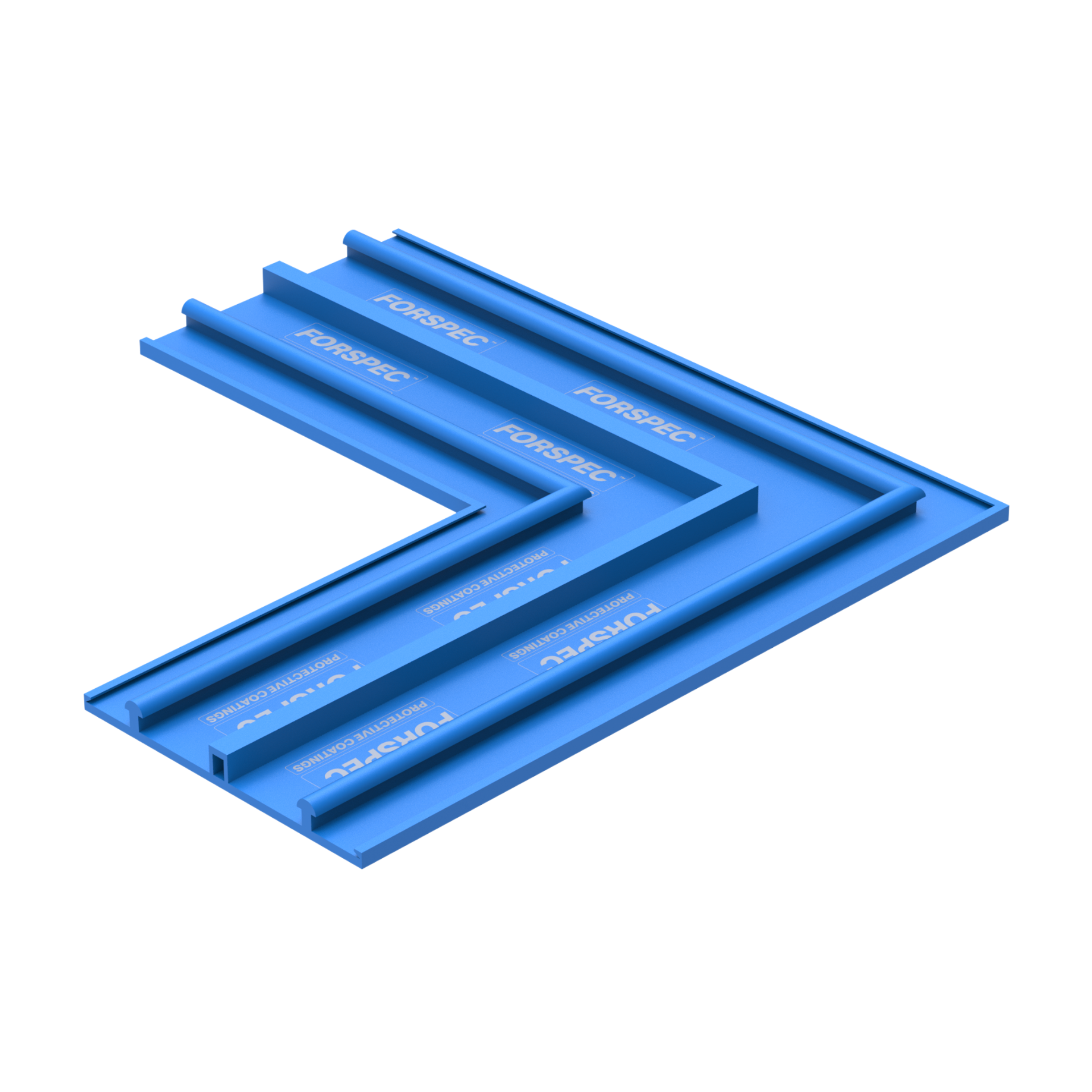 PREBAR PVC Waterstop L-piece for internal and external waterproof concrete corner junctions.