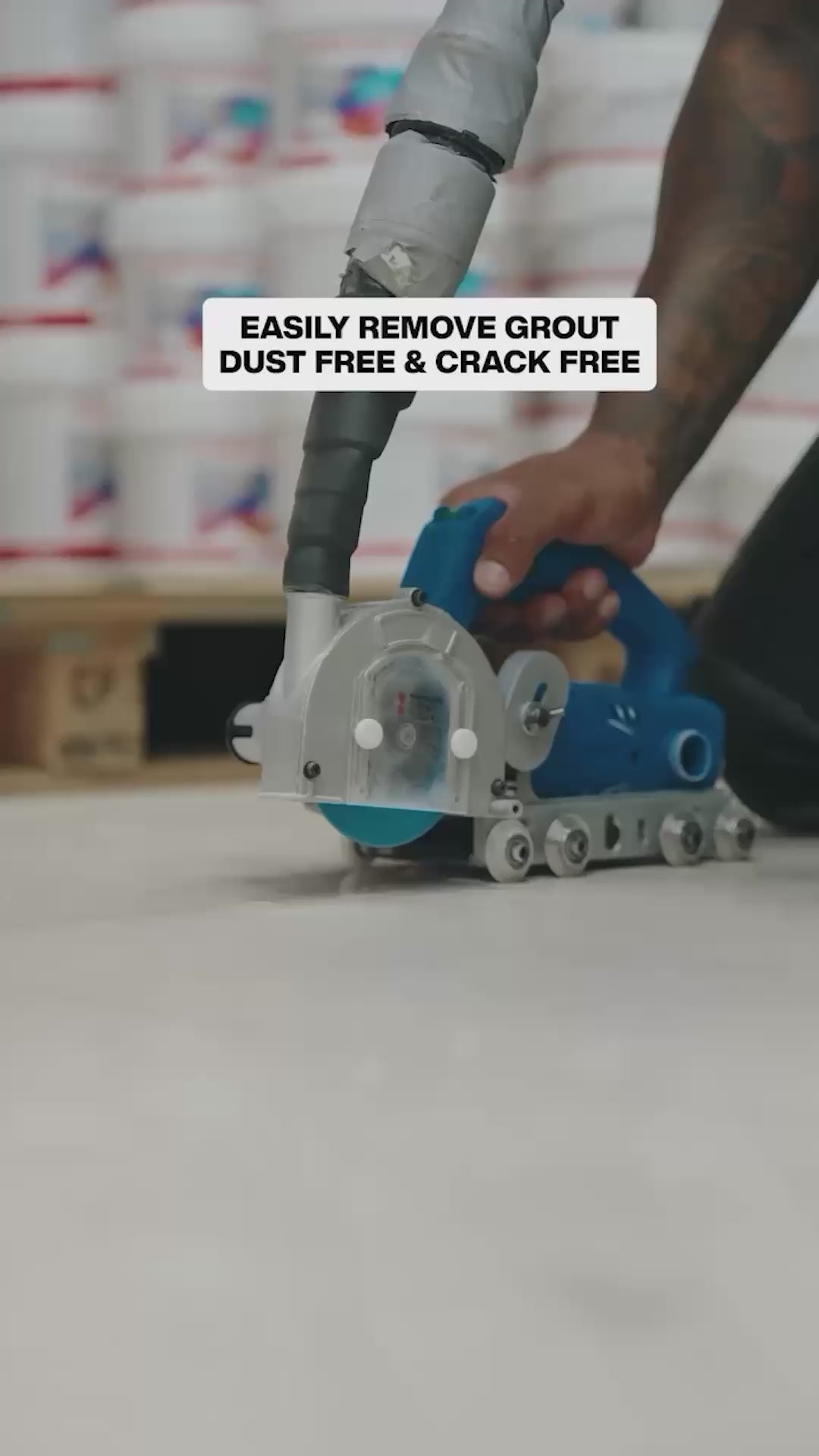 Grout Buster 3000 removing grout