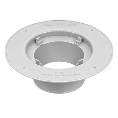 Allproof Leak Control Flange 100mm waterproof floor waste flange for leak control and membrane waterproofing systems.