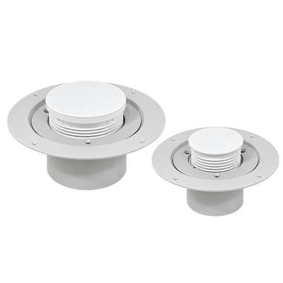 Allproof TILERITE 100mm clamp down floor waste flange for waterproofing membranes, providing a secure watertight seal around 100mm floor drains in tiled wet areas.