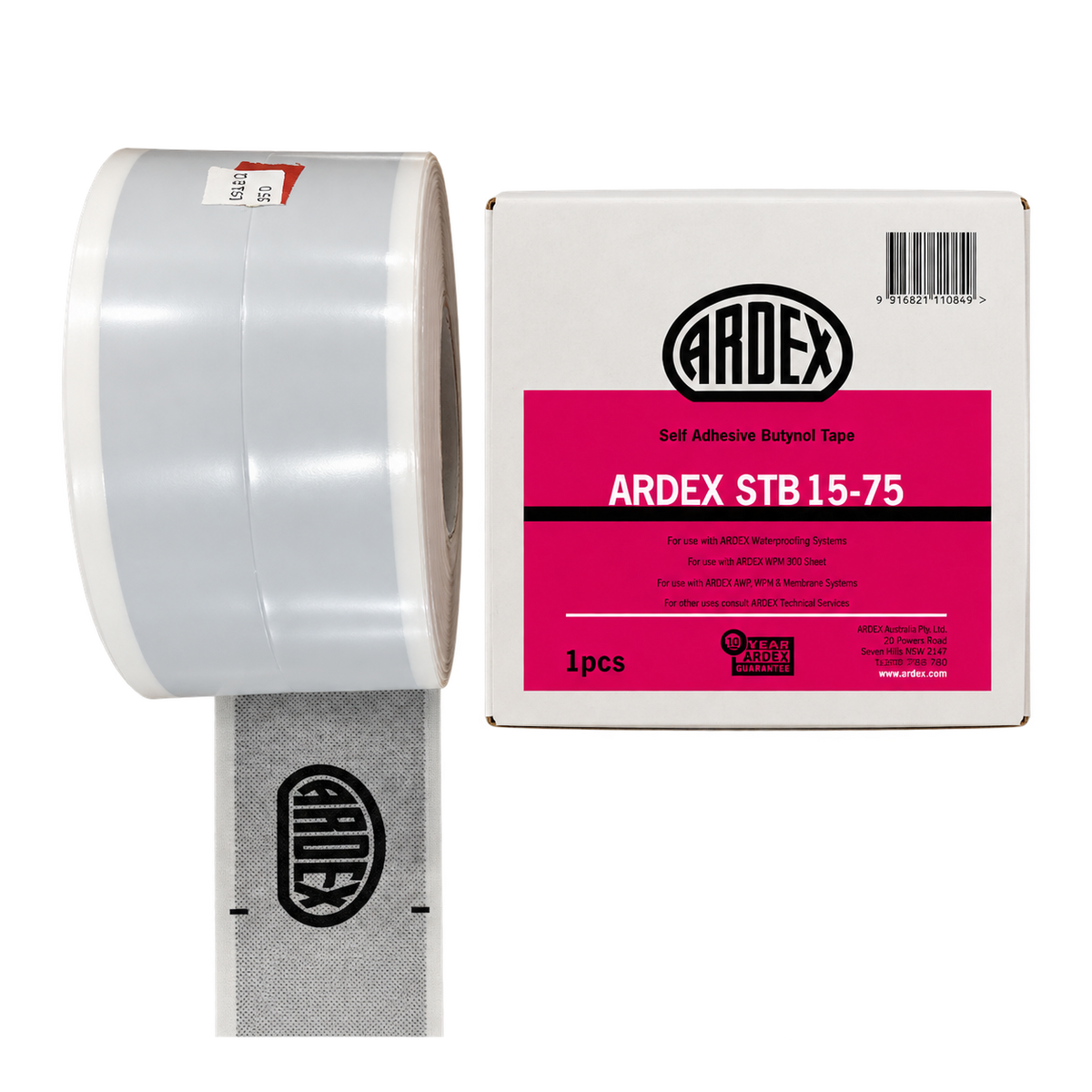ARDEX STB 15-75 self-adhesive Butynol tape 75mm x 15m for waterproofing joints and detailing