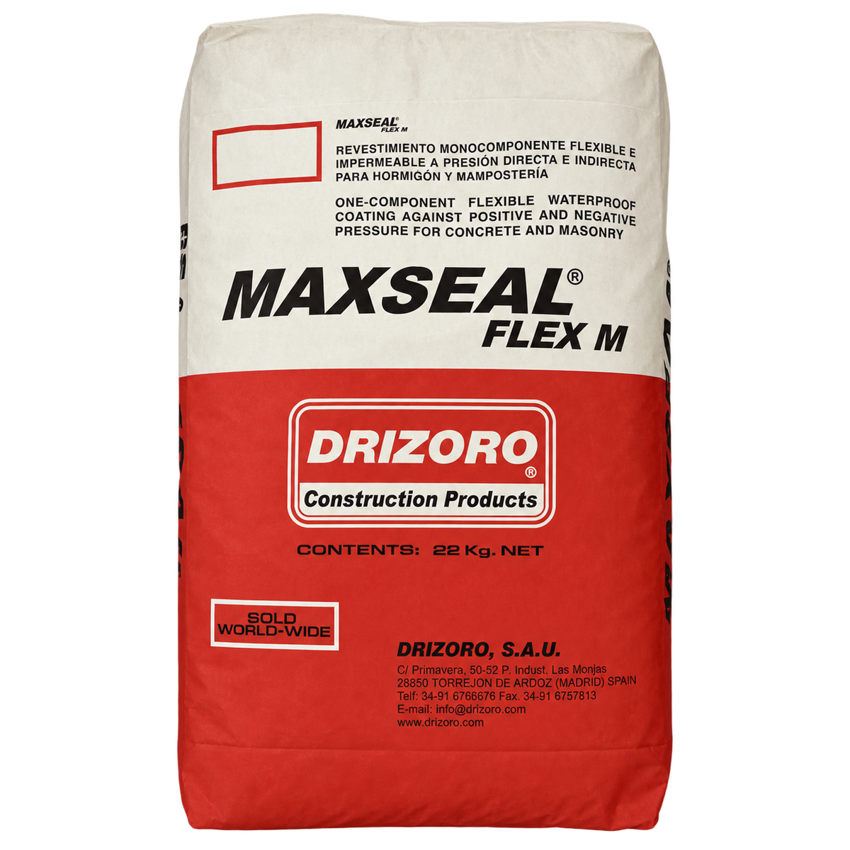 Drizoro MAXSEAL FLEX M one-component flexible waterproof coating for concrete and masonry