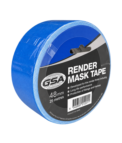 GSA Render Mask Tape 48mm x 25m blue for masking and protecting surfaces during rendering and painting