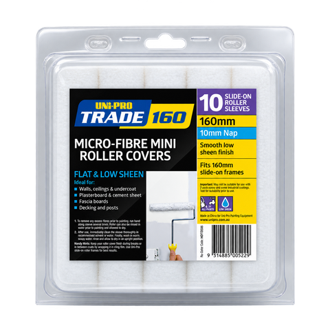 UNI-PRO 160mm Microfibre Cover 10 Pack